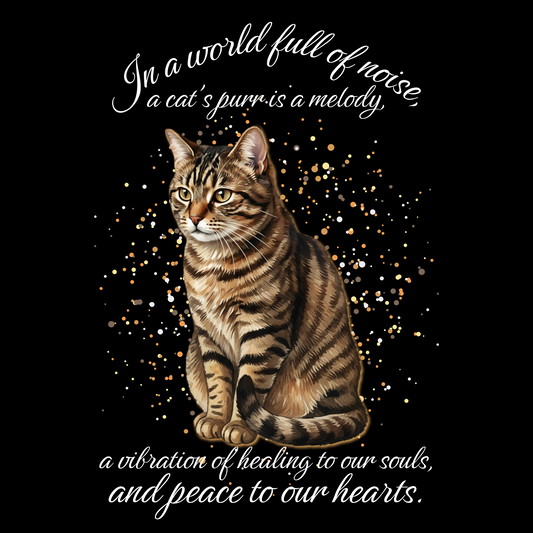 Brown Tabby Cat Purr Classic Tee