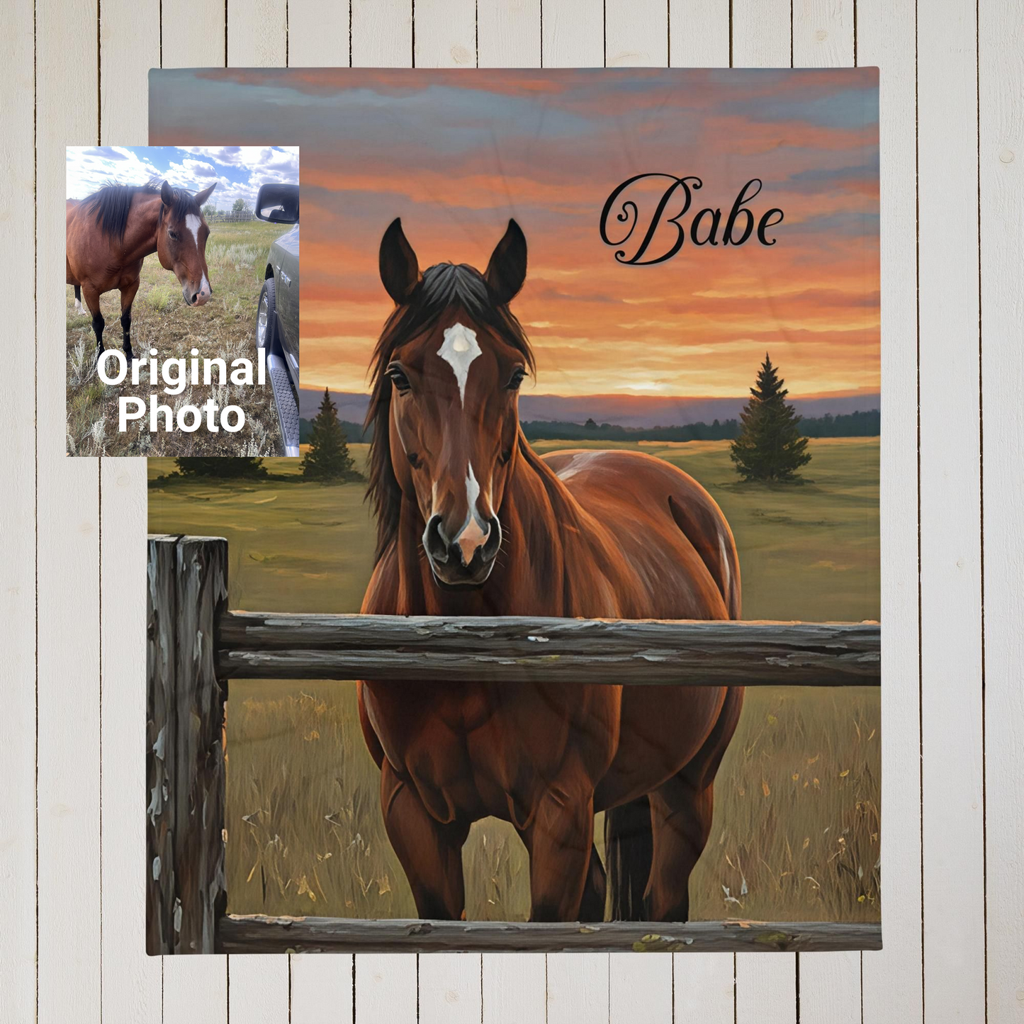 Custom Photo Vertical 50"x60" Throw Blanket