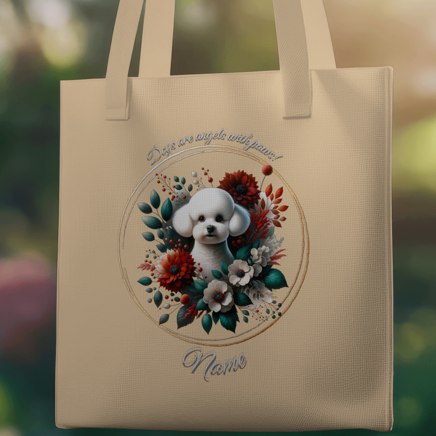 Personalized Bichon Frisé Eco Tote Bag