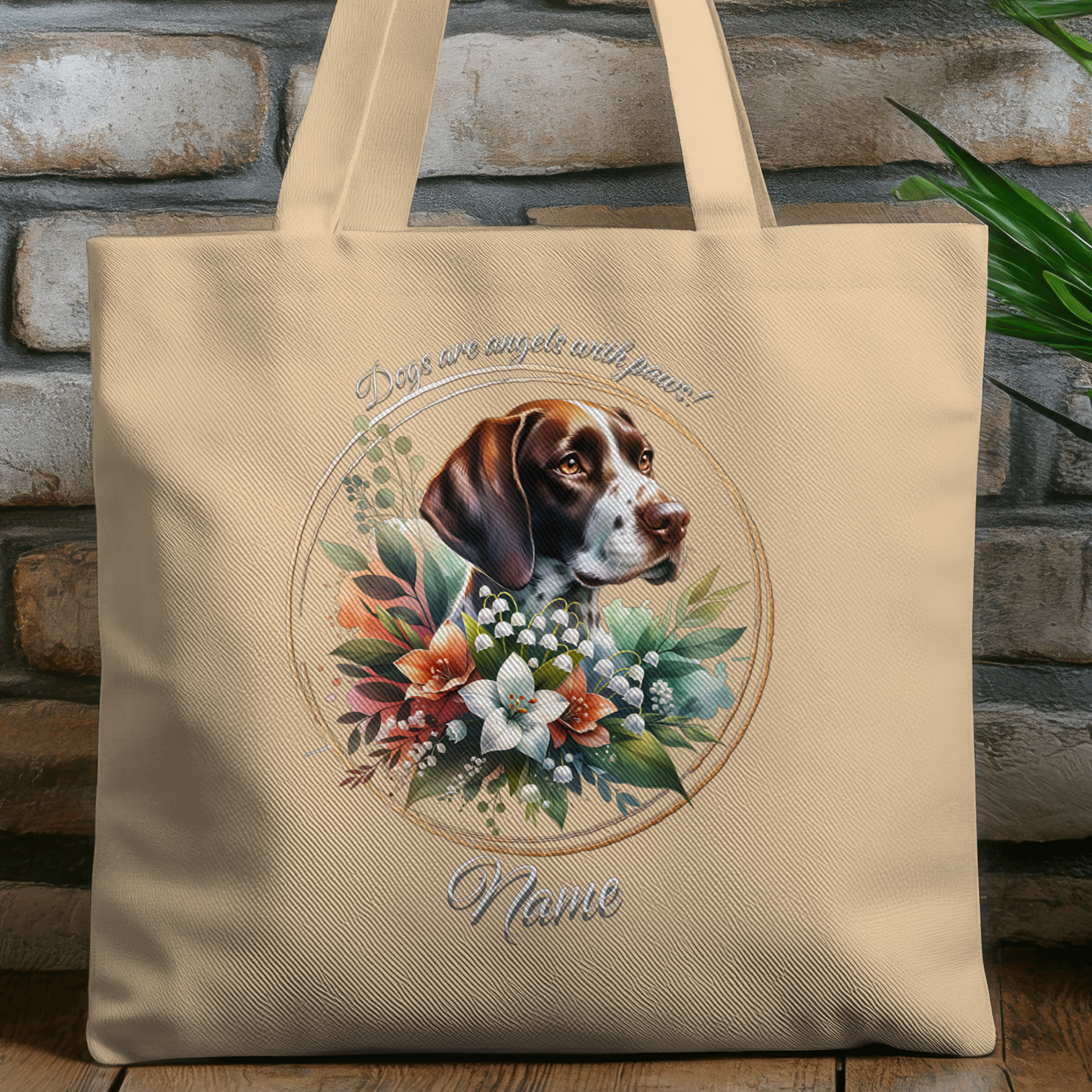 Personalized German Shorthaired Pointer Eco Tote Bag