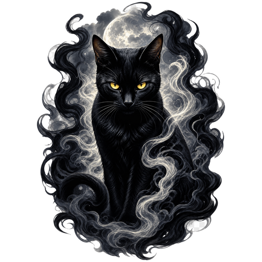 Black Cat in Smoke Classic Tee