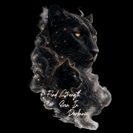 Black Cat & Panther Find Strength Even in Darkness Classic Tee