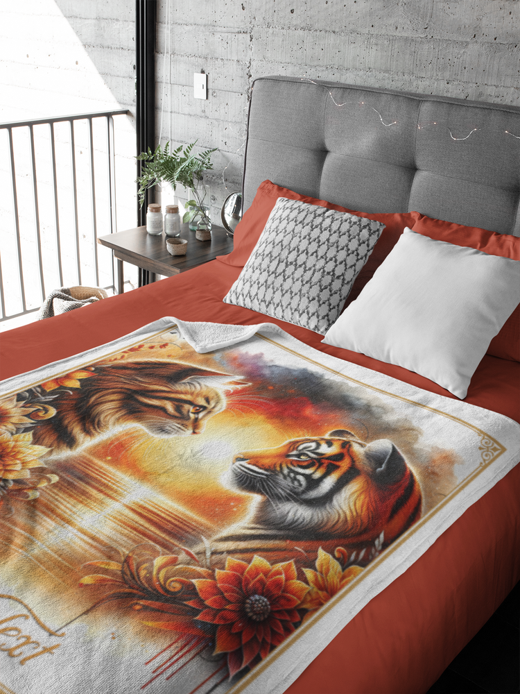 Personalized Cat Throw Blankets