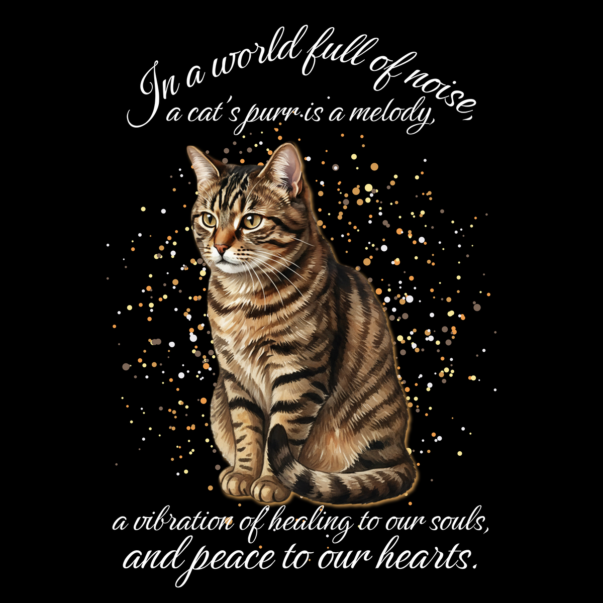 Brown Tabby Cat Purr Classic Tee