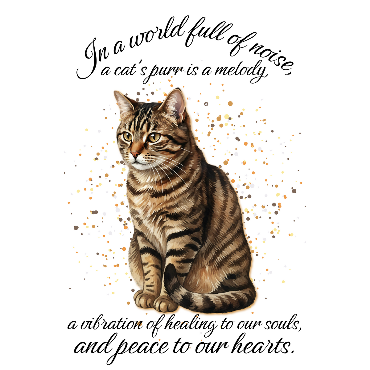 Brown Tabby Cat Purr Classic Tee