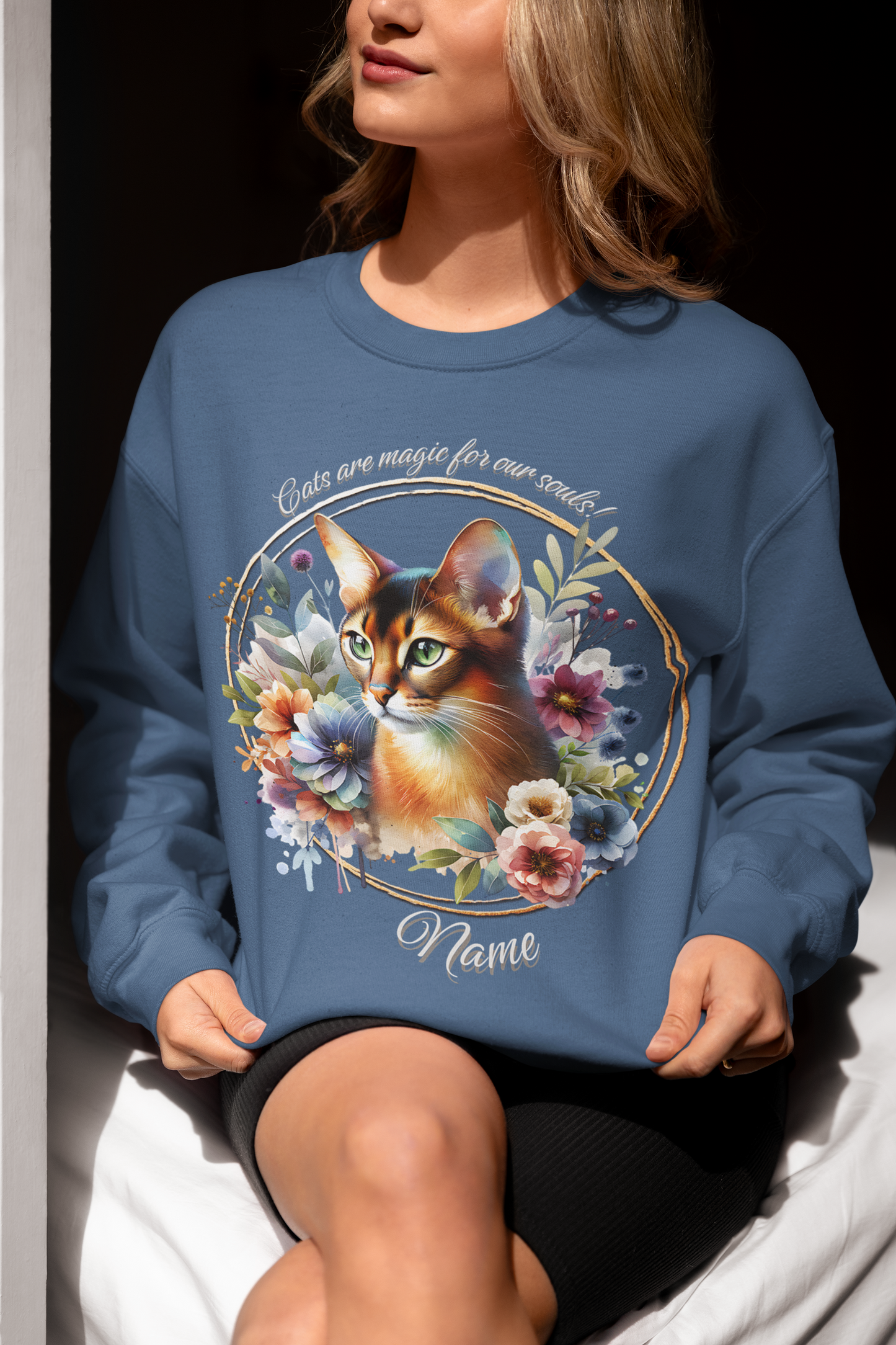 Abyssinian Cat Personalized Sweatshirt