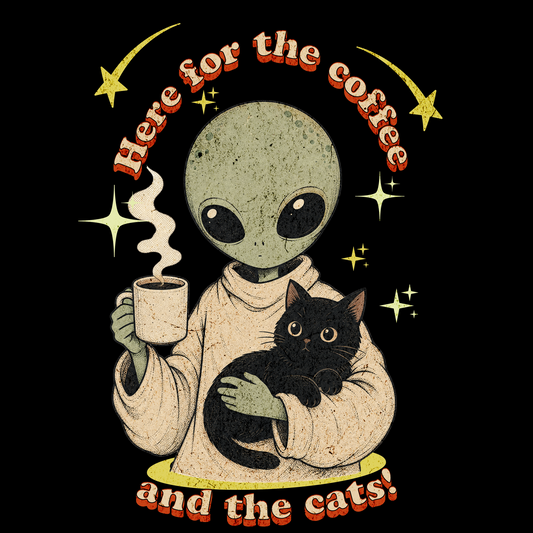 Alien Cat & Coffee Classic Tee