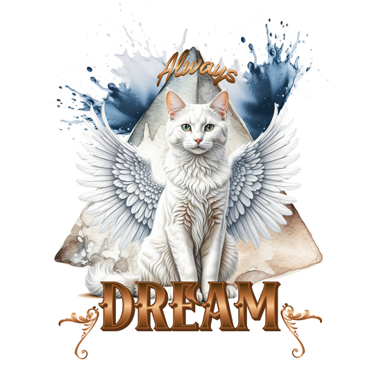 Always Dream Angel Cat Classic Tee