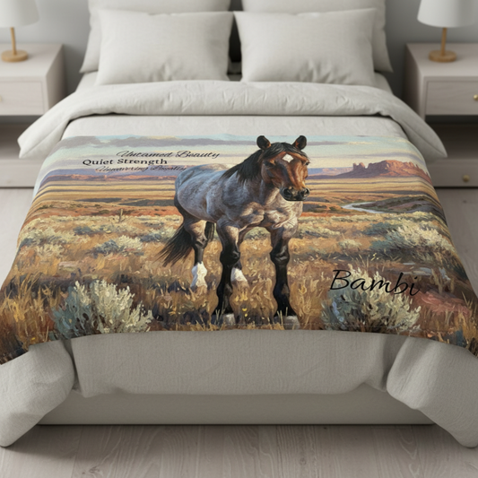 Custom 60"x50" Horizontal Throw Blanket