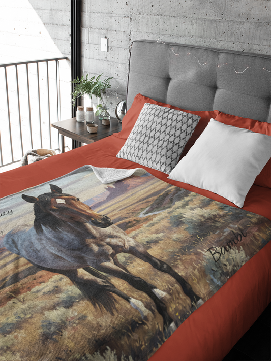 Custom 60"x50" Horizontal Throw Blanket