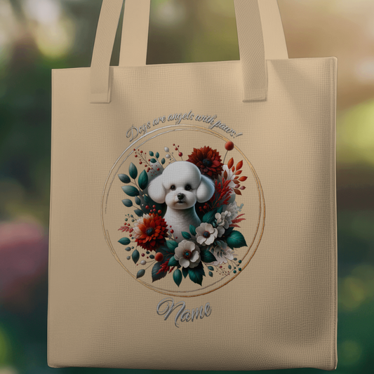 Personalized Bichon Frisé Eco Tote Bag