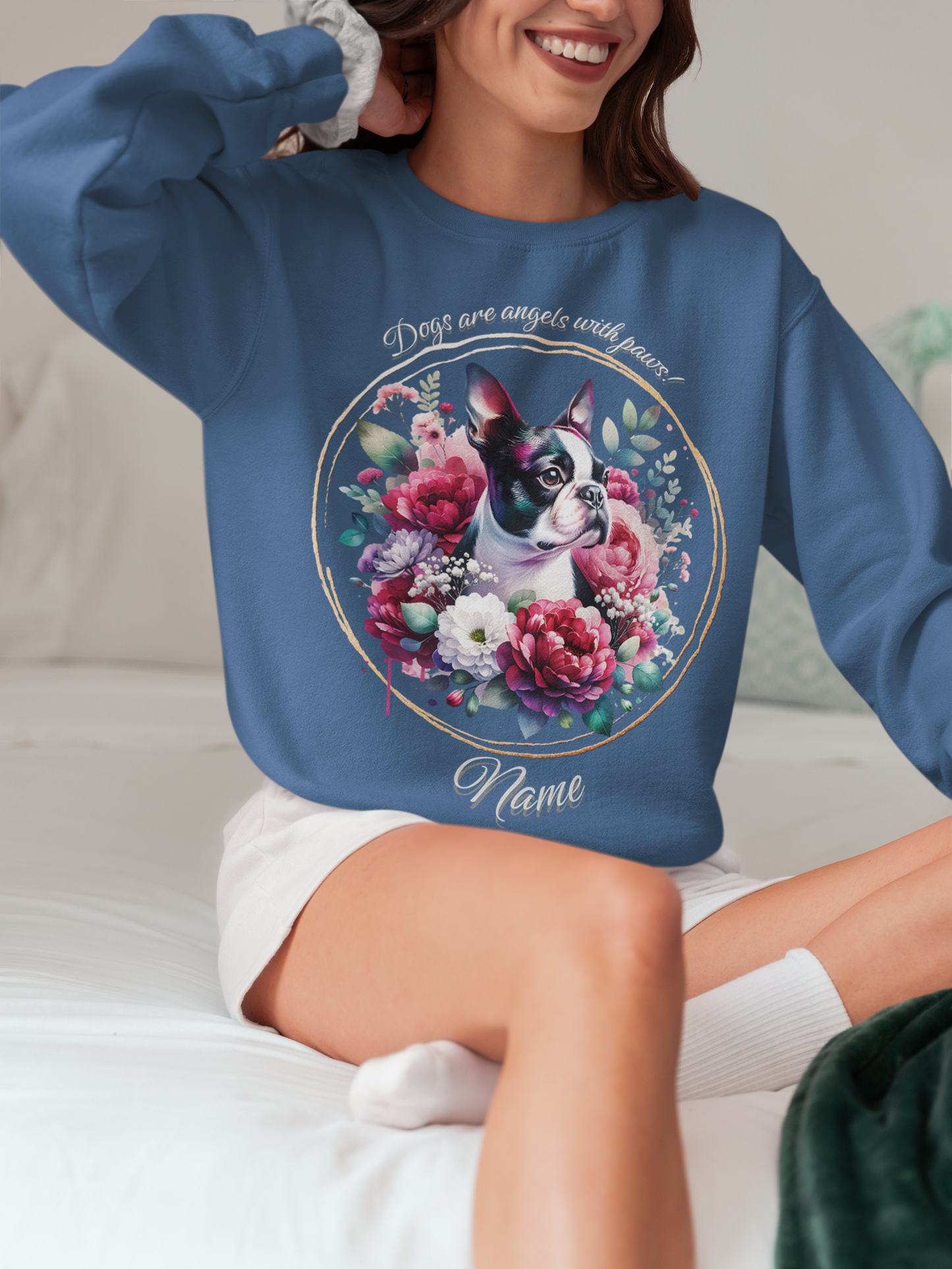 Boston Terrier Personalized Sweatshirt
