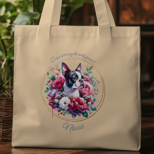 Personalized Boston Terrier Eco Tote Bag