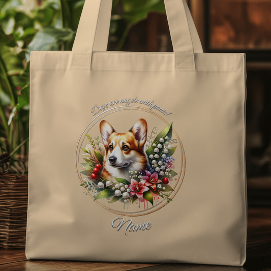 Personalized Welsh Corgi Eco Tote Bag