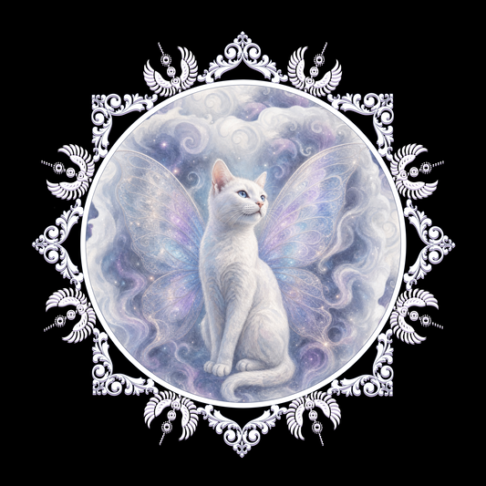 Fairy White Cat Classic Tee