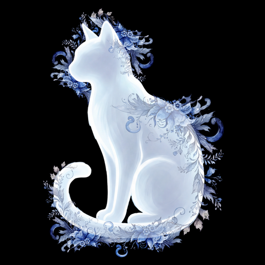 White Cat Floral Spirit Classic Tee