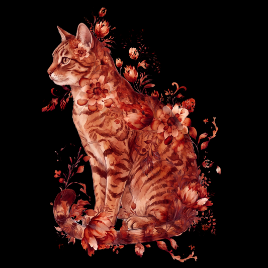 Ginger Tabby Floral Spirit Classic Tee