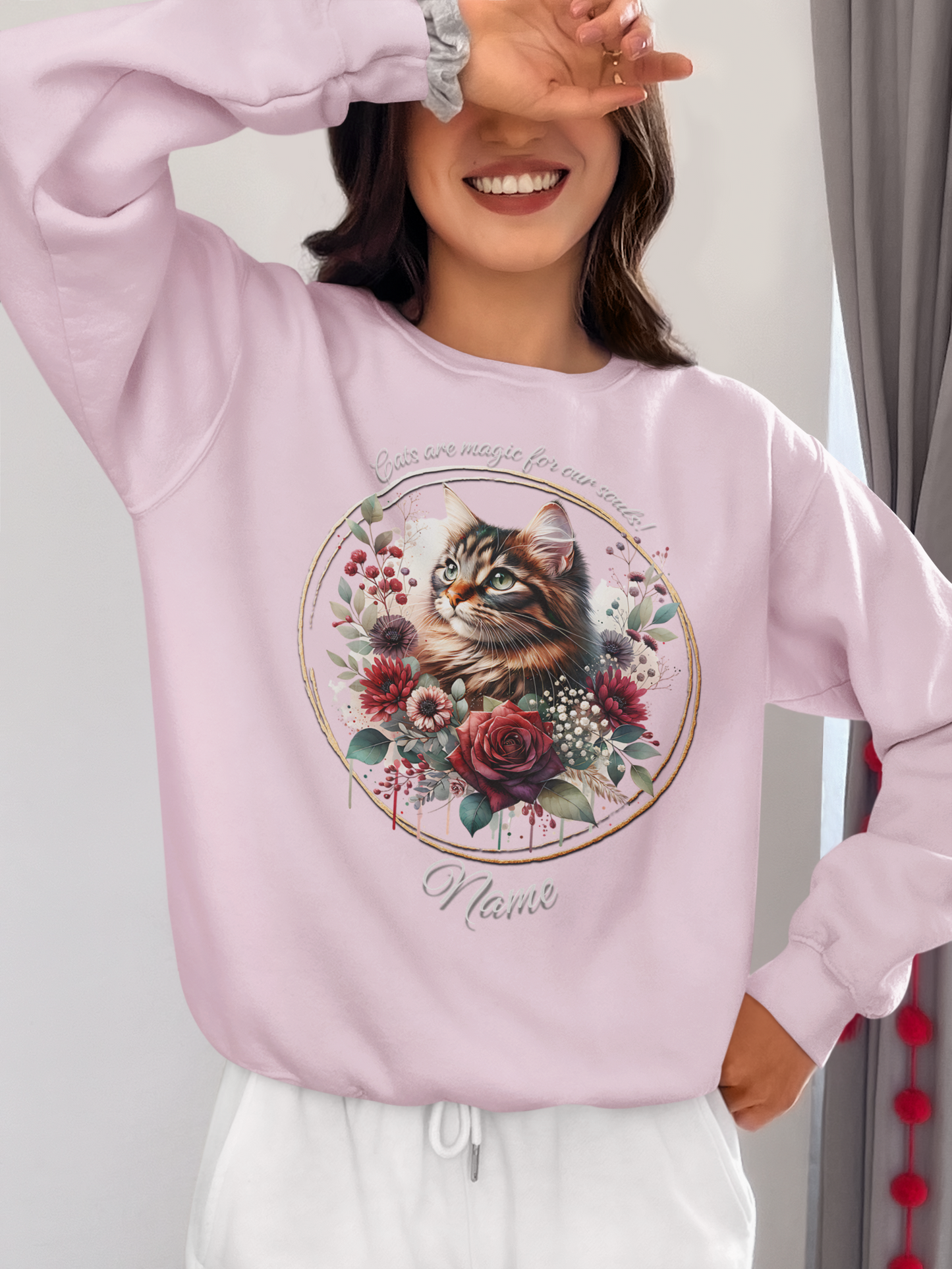 Fluffy Tabby Personalized Sweatshirt