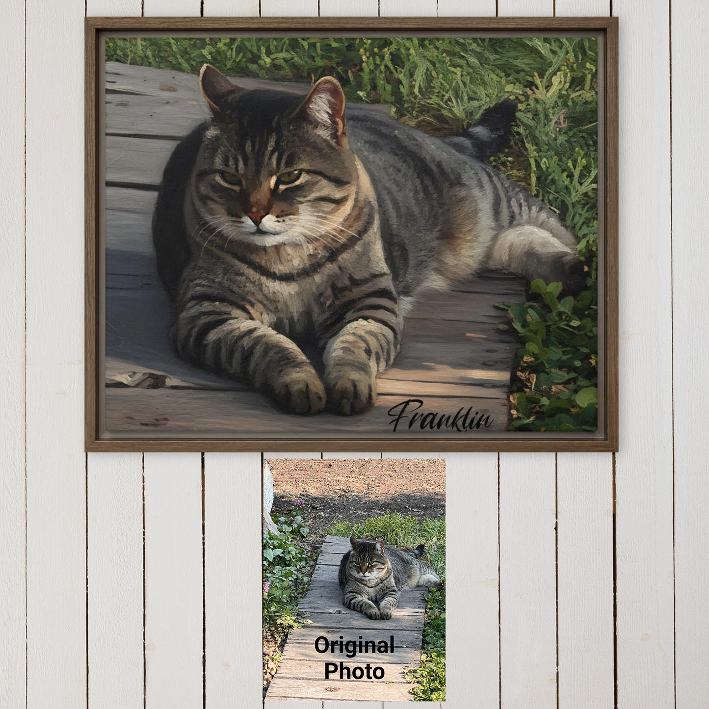 Custom Photo 8"x 10" Framed Canvas