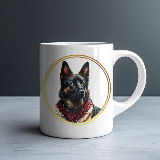Personalized German Shepherd White Glossy Mug