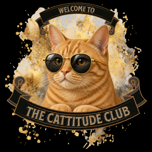 Ginger Tabby Welcome to the Cattitude Club Classic Tee