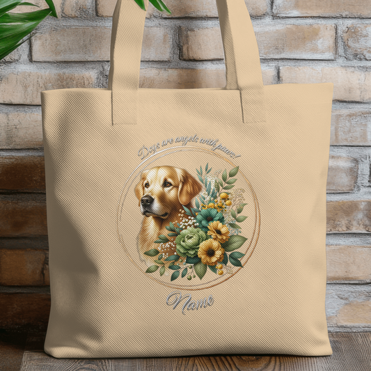 Personalized Golden Lab Eco Tote Bag