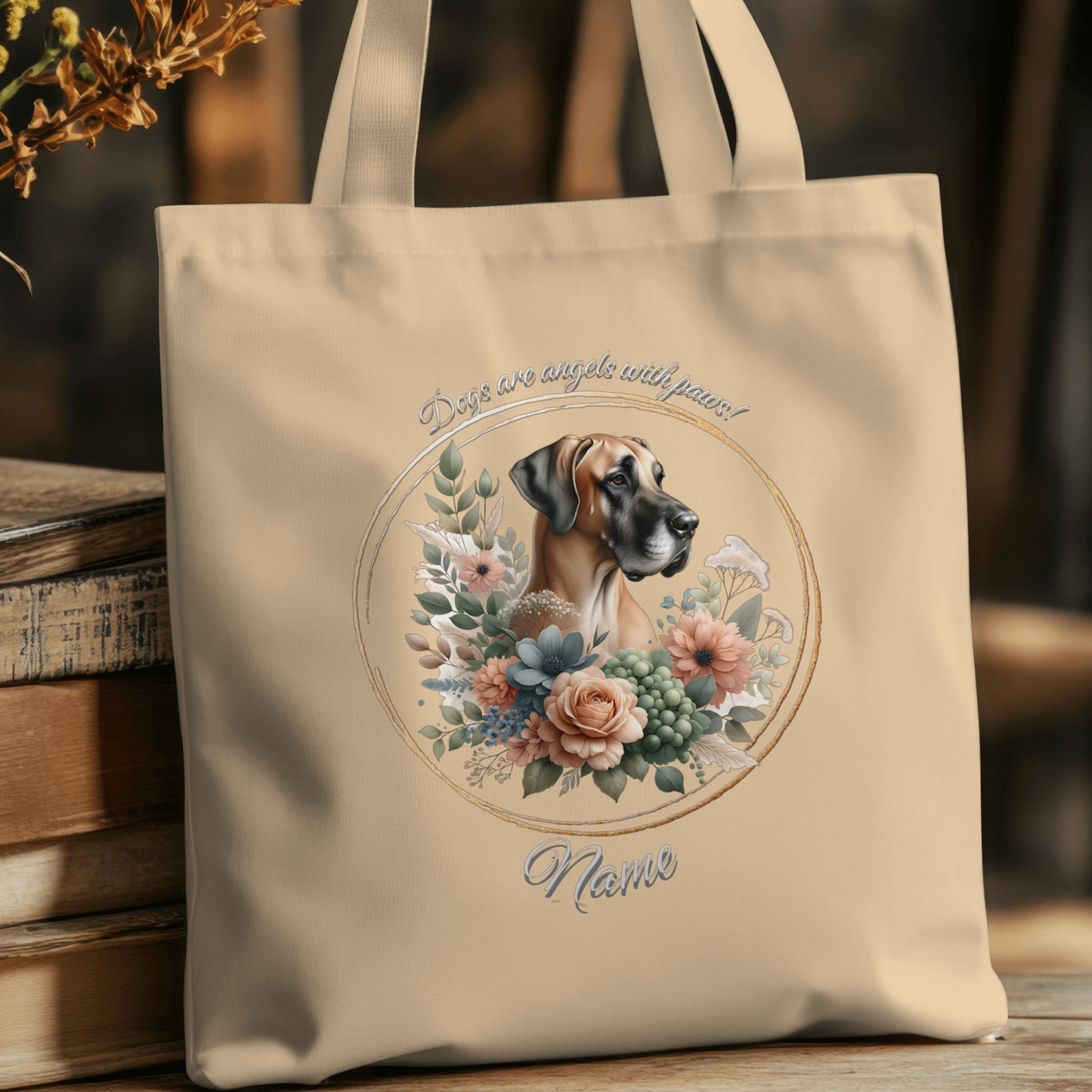 Personalized Great Dane Eco Tote Bag