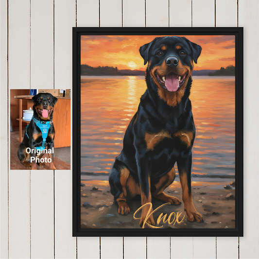 Custom Photo 8"x 10" Framed Canvas