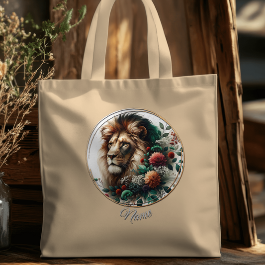 Personalized Lion Eco Tote Bag