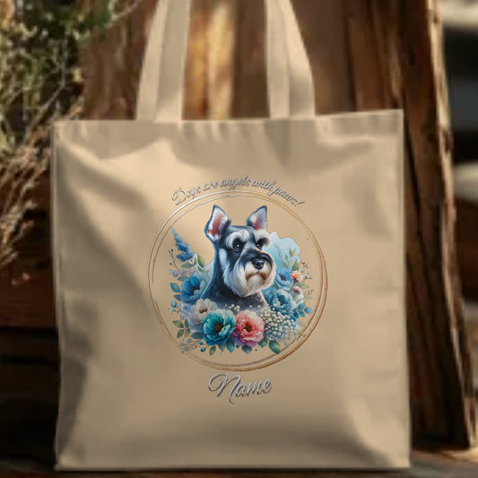 Personalized Miniature Schnauzer Eco Tote Bag