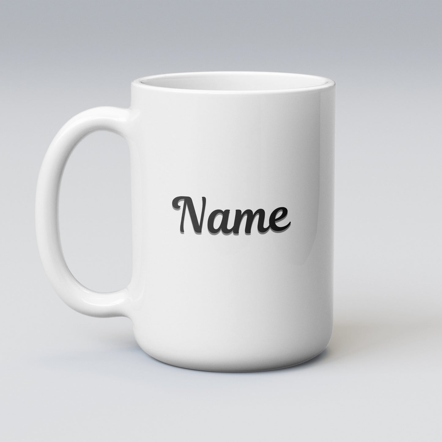 Border Collie Personalized White Glossy Mug