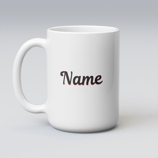 Personalized Doberman Pinscher White Glossy Mug