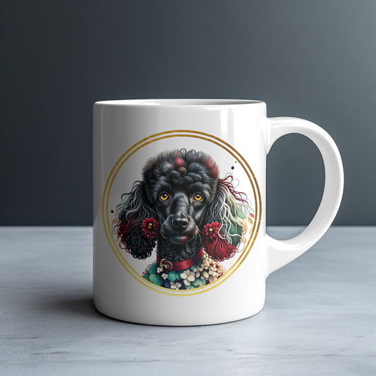 Personalized Poodle White Glossy Mug