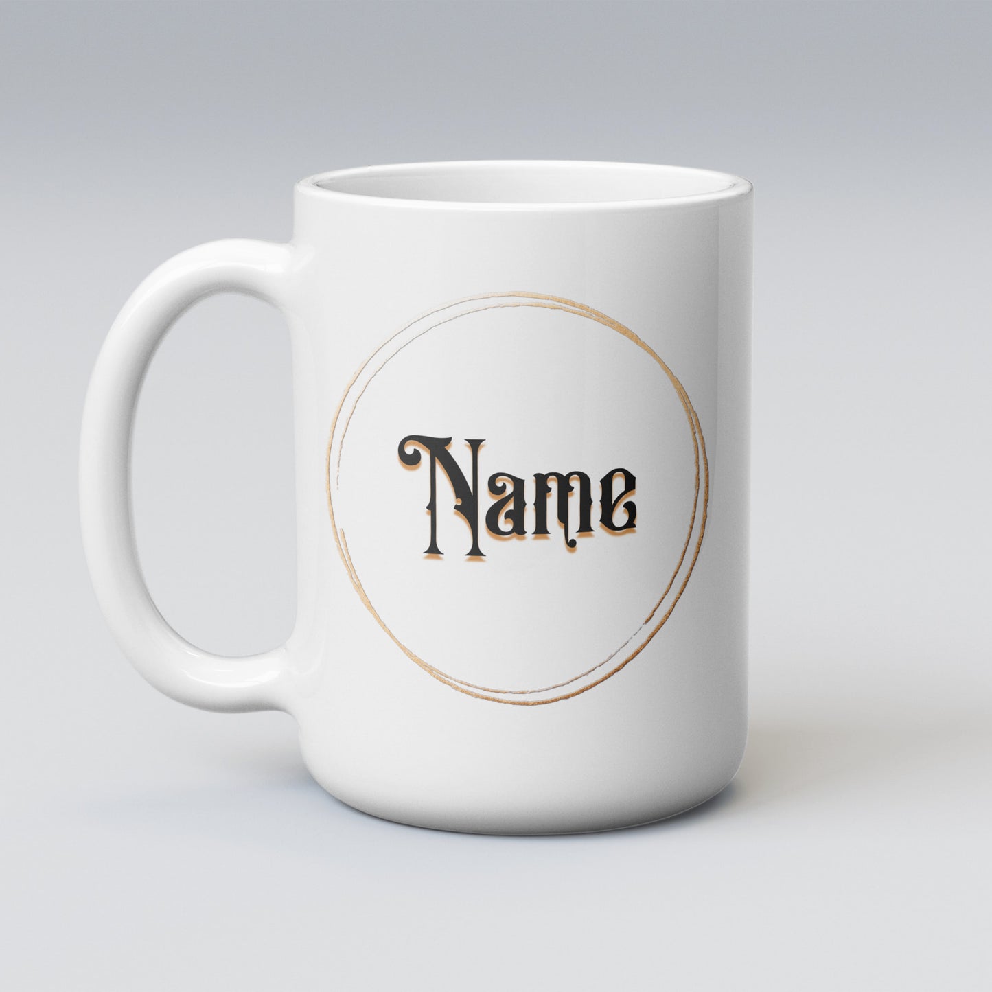 Personalized Silver Bengal Cat with Stargazer Lily and Mauve Rose Mug — Custom Name Gift