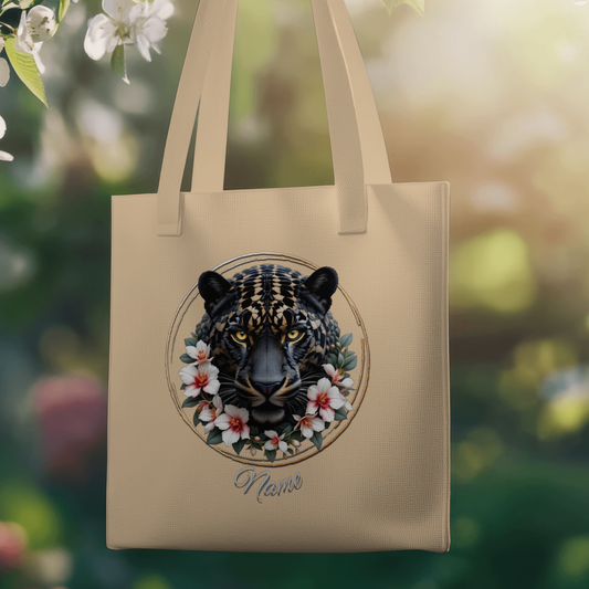 Personalized Snake Jaguar Eco Tote Bag