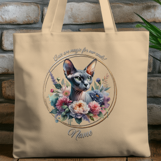 Personalized Sphynx Cat Eco Tote Bag