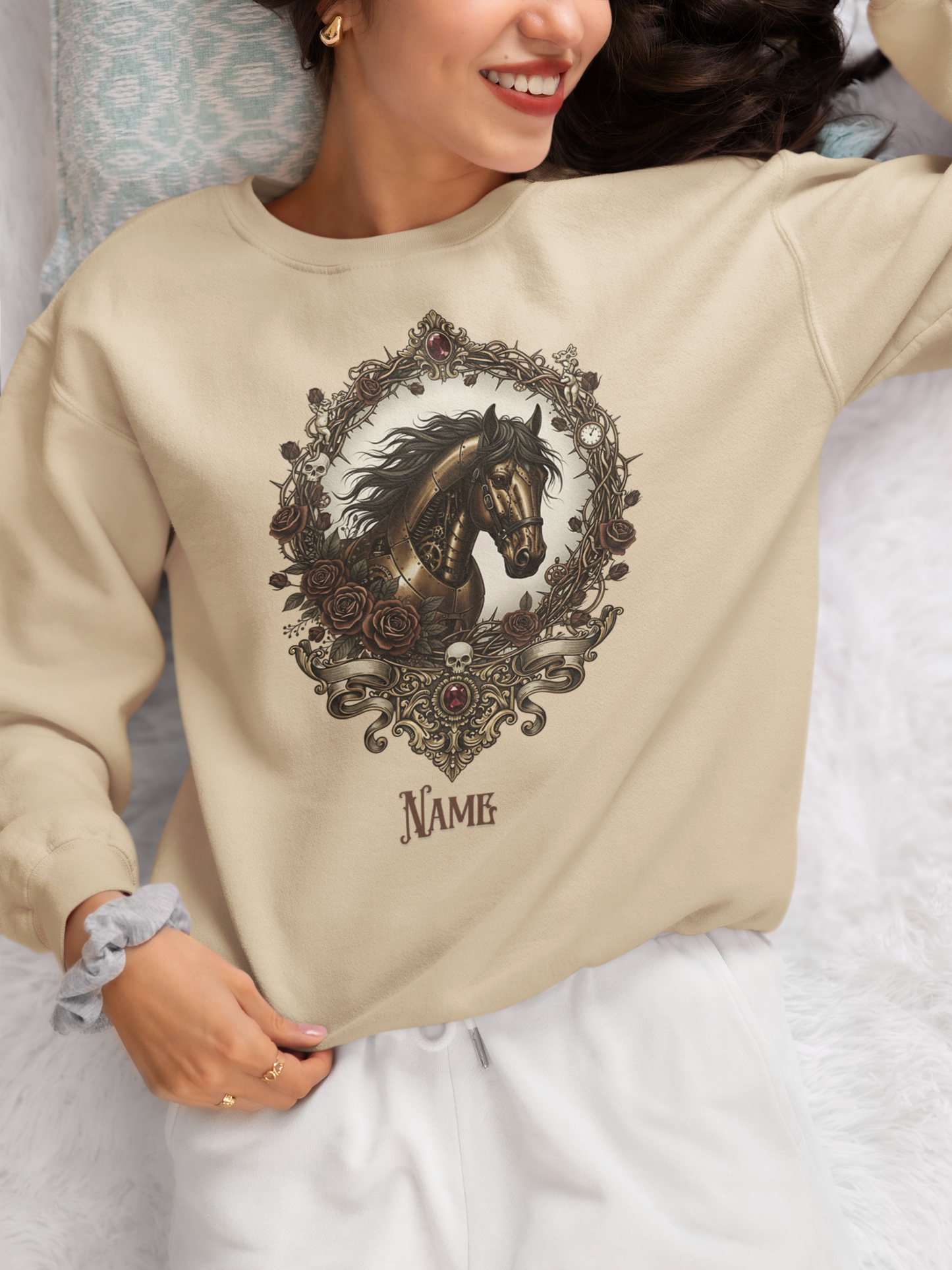 Steampunk Horse Personalized Sweatshirt