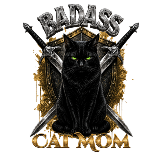 Badass Black Cat Mom Classic Tee