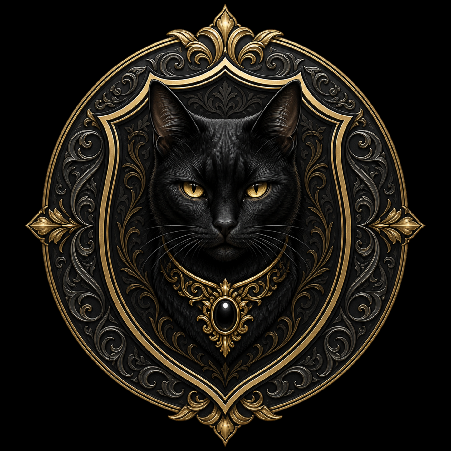 Black Cat Crest Classic Tee