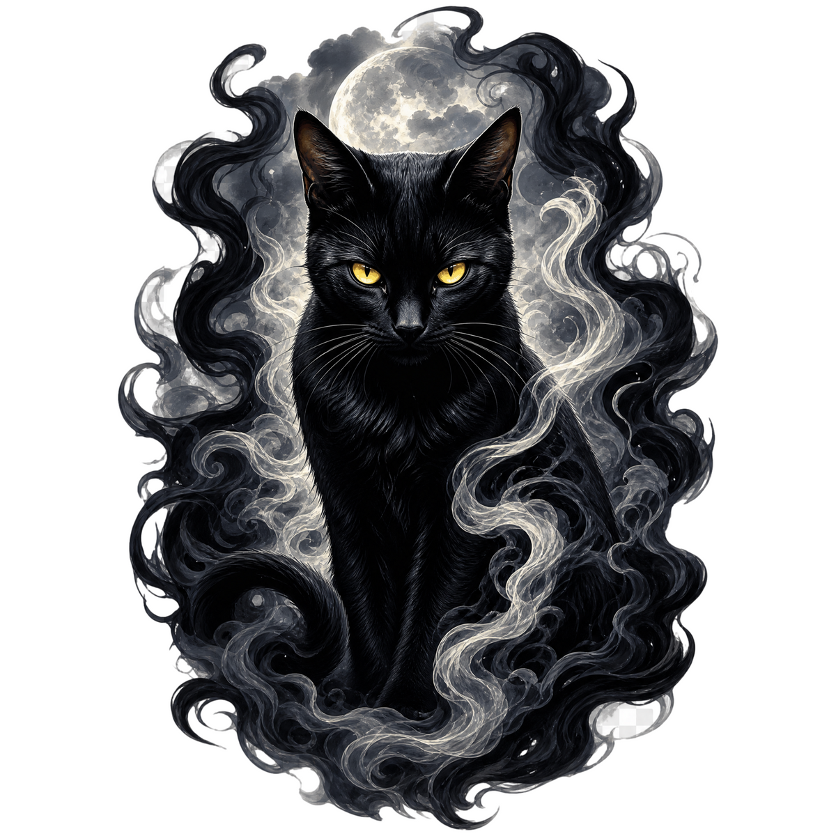Black Cat in Smoke Classic Tee