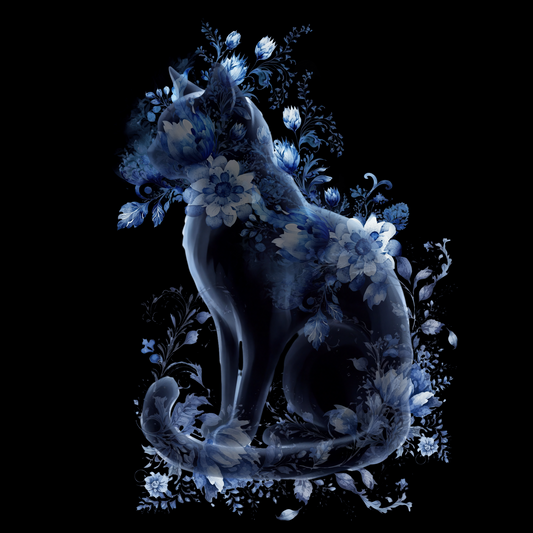 Black Cat Floral Spirit Classic Tee