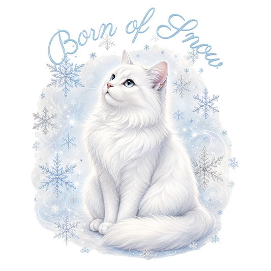Born of Snow White Cat Classic Tee
