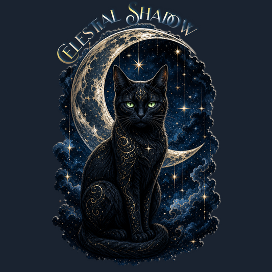 Celestial Shadow Black Cat Classic Tee