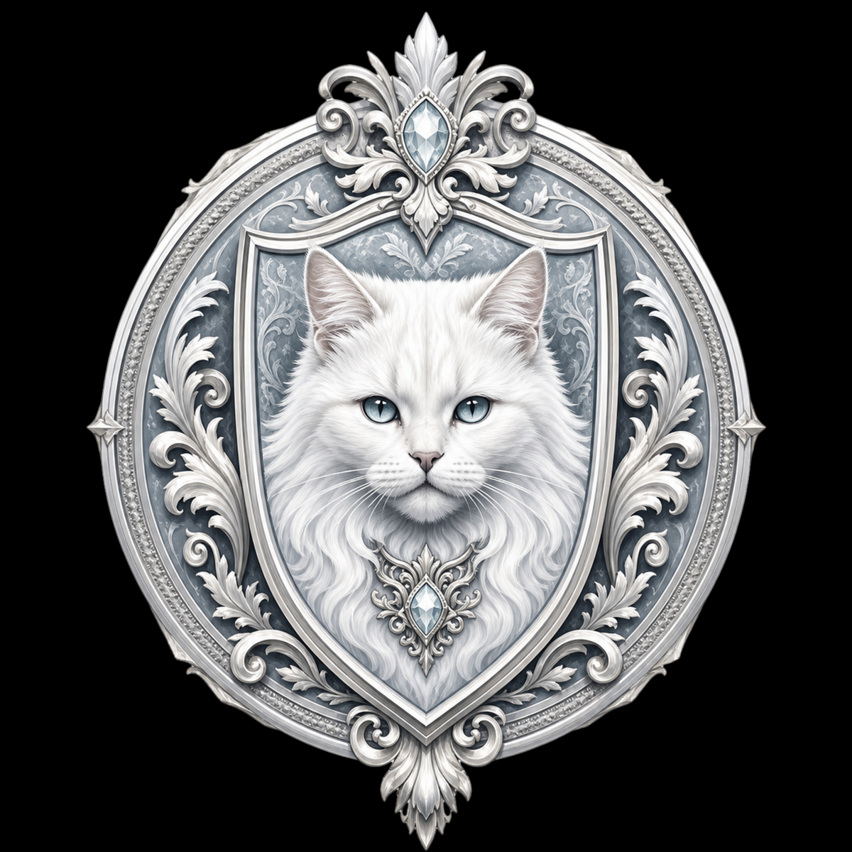 White Cat Crest Classic Tee