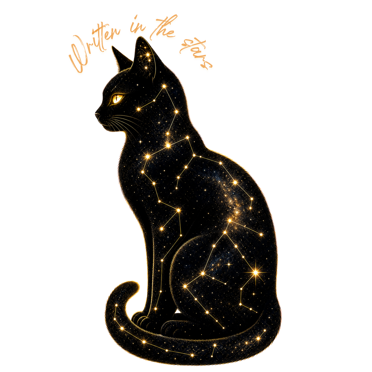Black Cat Written in the Stars Classic Tee