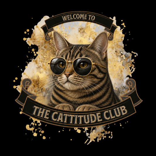 Tabby Cat Welcome To The Cattitude Club Classic Tee