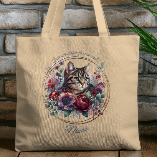 Personalized Tabby Cat Eco Tote Bag