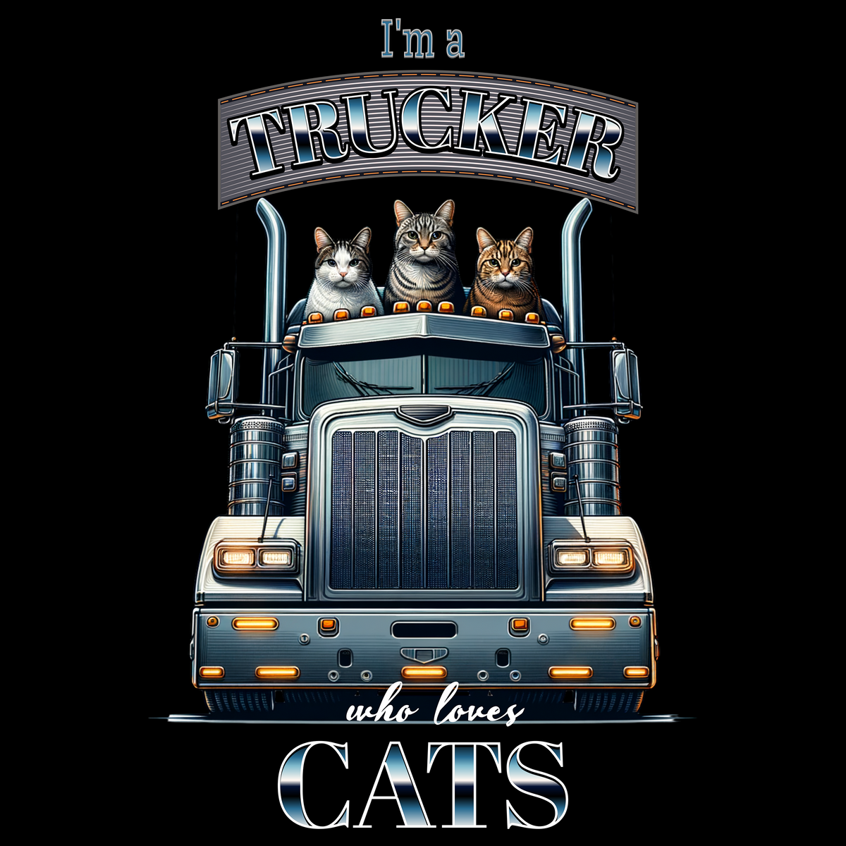 I'm a Trucker Who Loves Cats Classic Tee