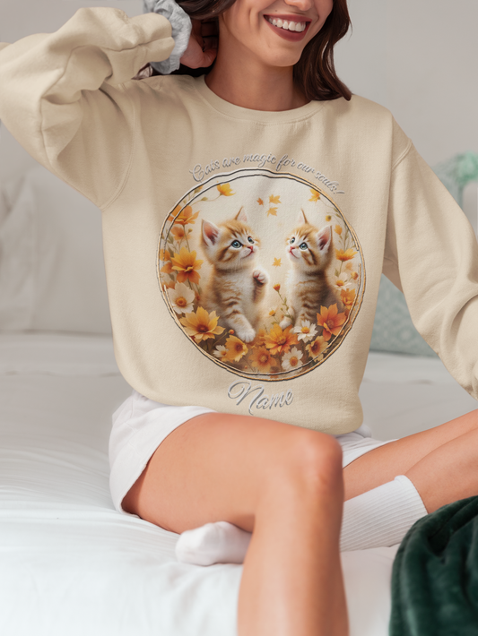 Two Ginger Kittens Personalized Sweatshirt