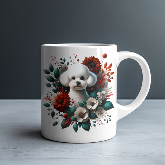 Bichon Frisé Personalized White Glossy Mug
